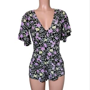 Free People Intimately • xs romper floral